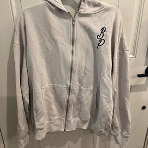 Large black pink 2023 born pink tour Cotton On Cream Hoodie